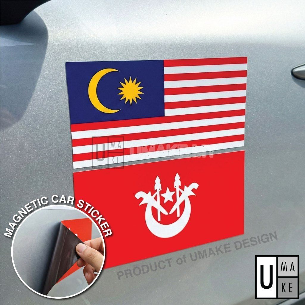 Magnetic Car Flag (Malaysia / State)