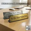 L-Shape Desk Name Plate (Metallic Acrylic) view 3