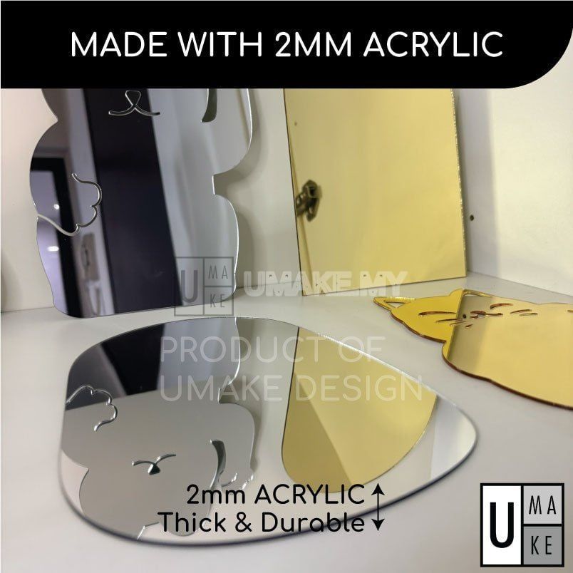 Mirror Acrylic Blank Board (A5 to A2)