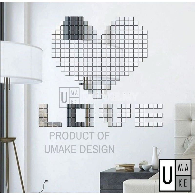 Mini Square Acrylic Mirror Tiles (10pcs)