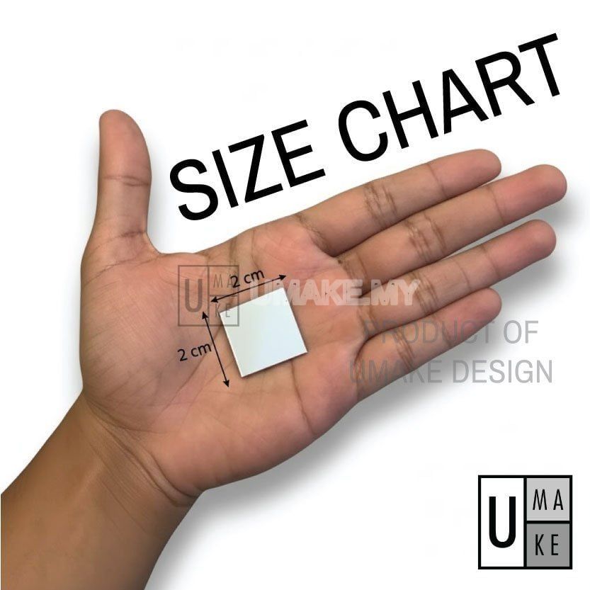 Mini Square Acrylic Mirror Tiles (10pcs)