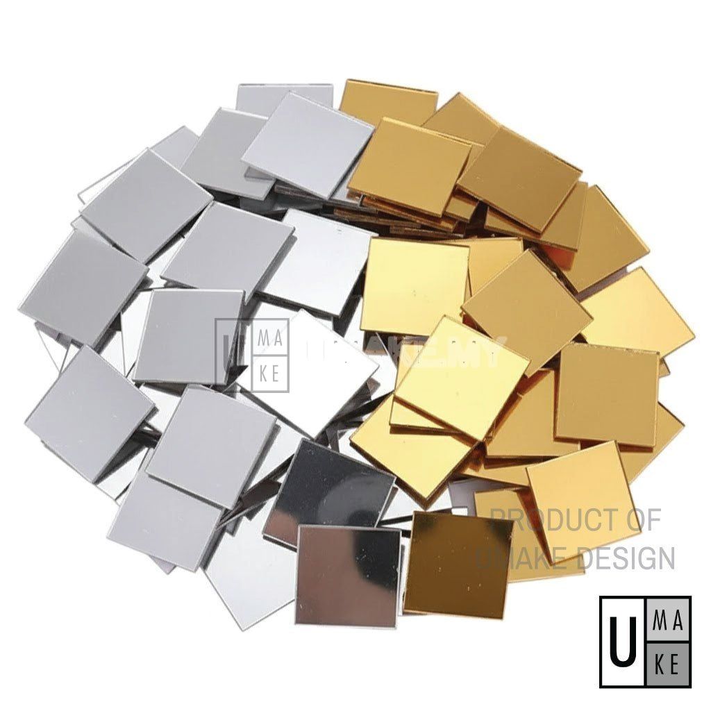 Mini Square Acrylic Mirror Tiles (10pcs)