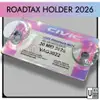 Colour-Changing Acrylic Road Tax Holder view 2