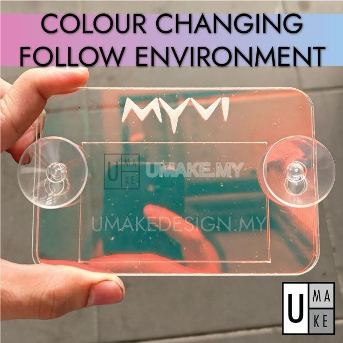 Colour-Changing Acrylic Road Tax Holder