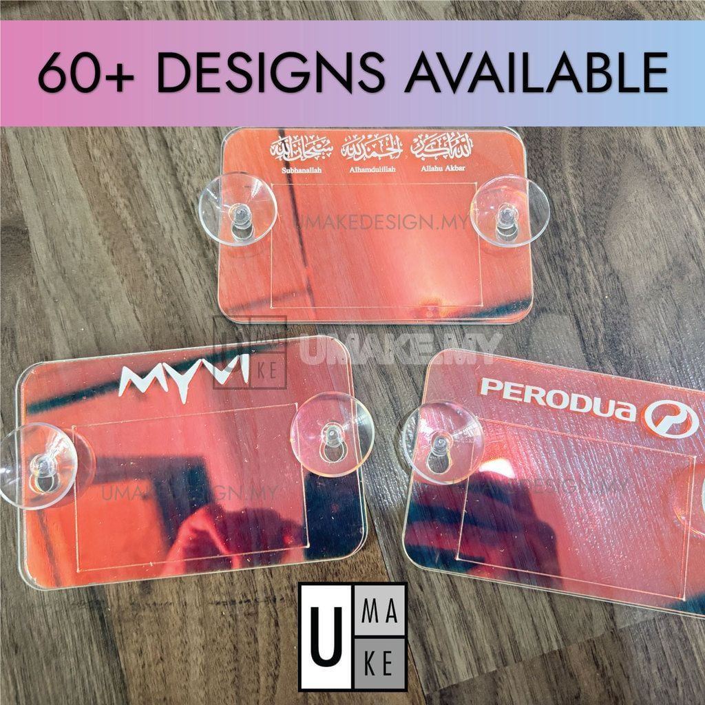 Colour-Changing Acrylic Road Tax Holder