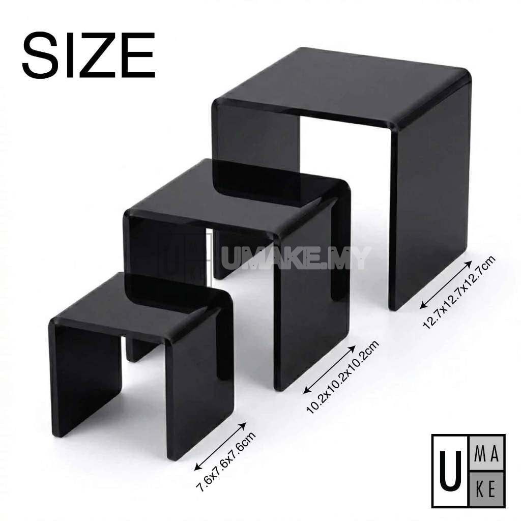 Black Acrylic U-Shape Display Stand