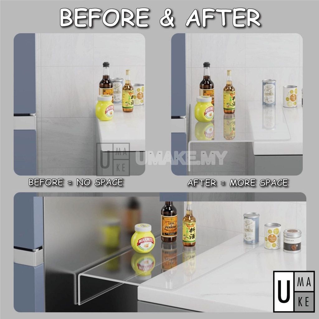 Acrylic Gap Cover Shelf