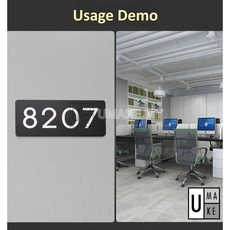 Custom 3D Acrylic House Number Plate