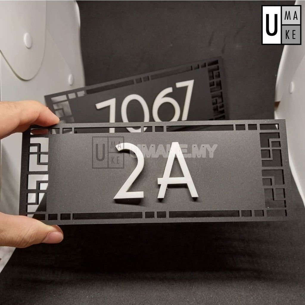 Custom 3D Acrylic House Number (Large)