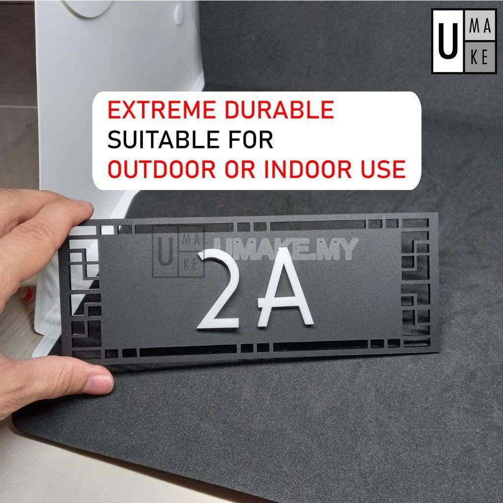 Custom 3D Acrylic House Number (Large)