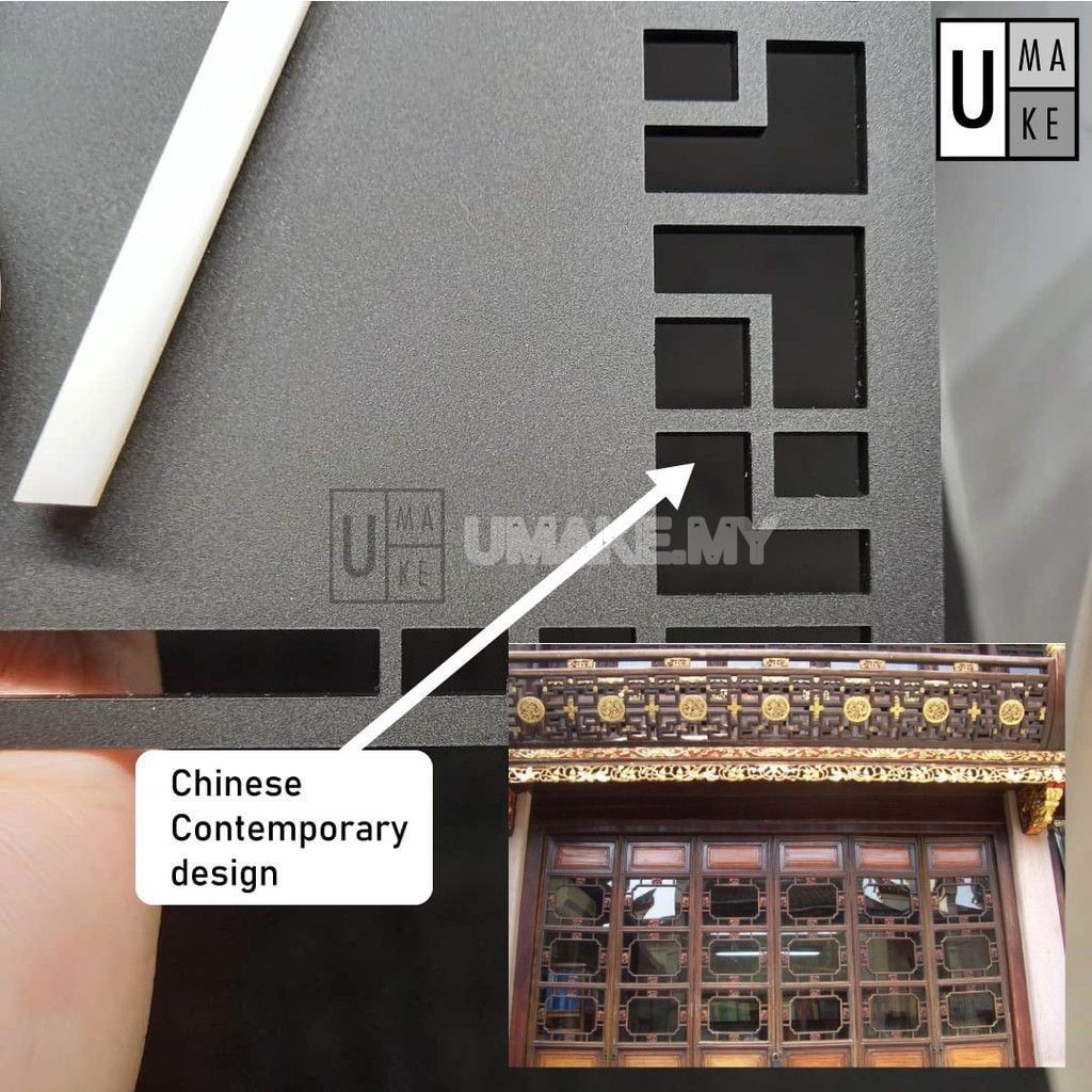 Custom 3D Acrylic House Number (Large)