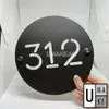 Custom Minimalist Acrylic House Number Plate (19x19cm) view 2