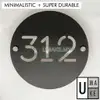Custom Minimalist Acrylic House Number Plate (19x19cm) view 3