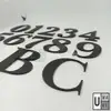 Black Matte Acrylic House Number Digit view 2