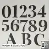 Black Matte Acrylic House Number Digit view 3