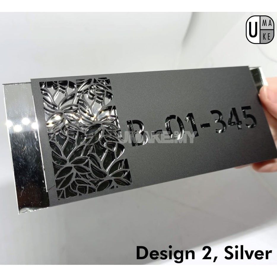 Modern Acrylic House Number Plate