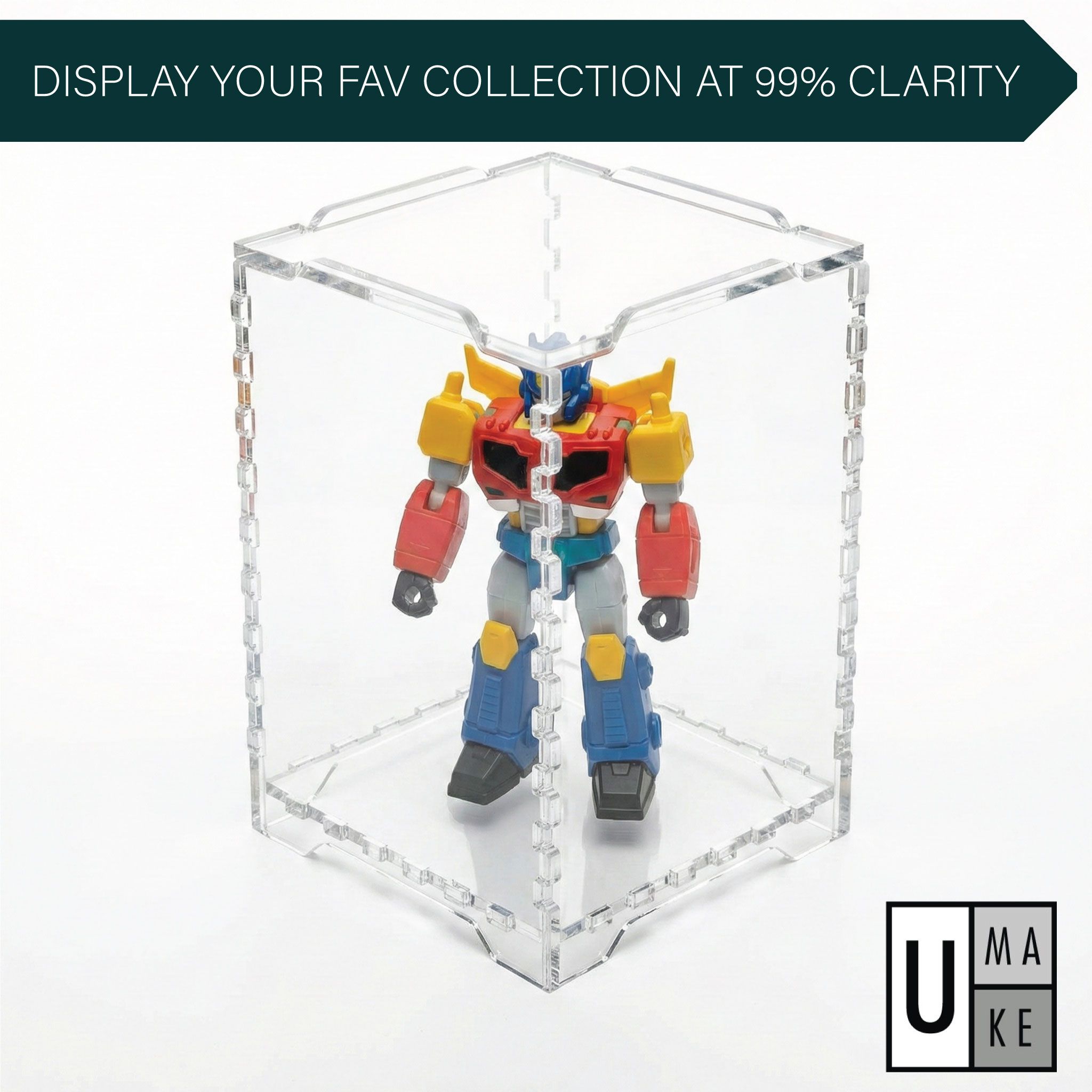 Acrylic Self-Assembly Display Case (Stackable & Dustproof)