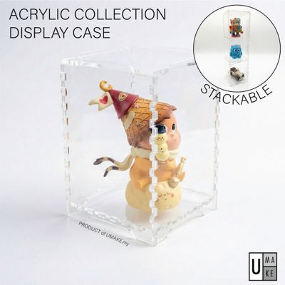 Acrylic Self-Assembly Display Case (Stackable & Dustproof)