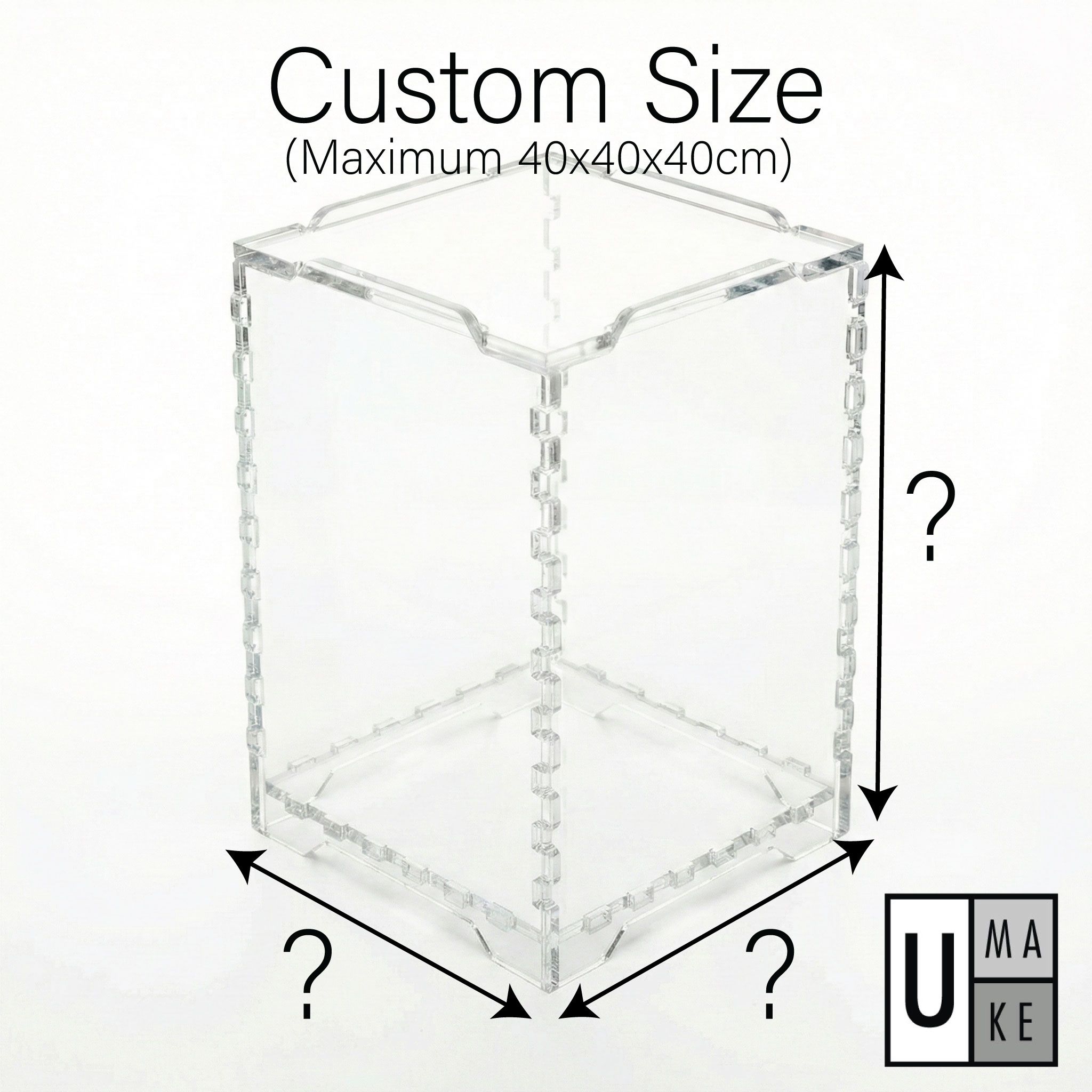 Acrylic Self-Assembly Display Case (Stackable & Dustproof)