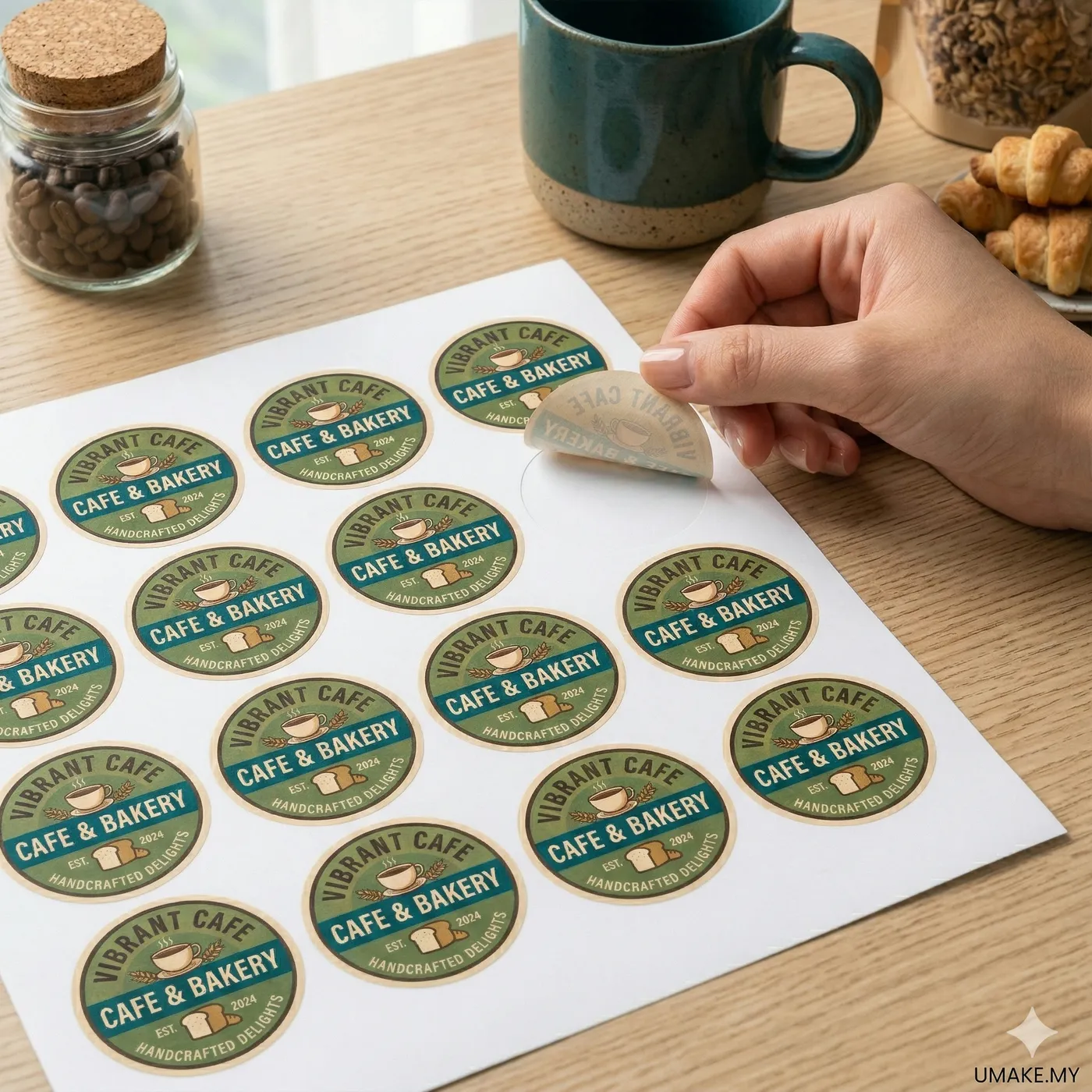Non-Laminated UV Print Stickers | UMAKE Malaysia