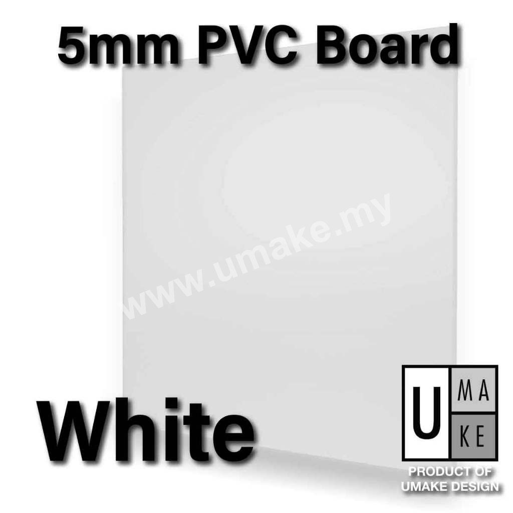 5mm PVC Foam Board Sheet | Waterproof White & Black (Custom Cut)