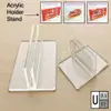 Clear Acrylic Sign Holder Stand Base | 5mm Slot Display for KT Board, Menus & Laminated Paper view 1