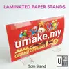Clear Acrylic Sign Holder Stand Base | 5mm Slot Display for KT Board, Menus & Laminated Paper view 2