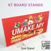 Clear Acrylic Sign Holder Stand Base | 5mm Slot Display for KT Board, Menus & Laminated Paper view 3
