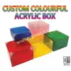 Custom Colourful Tinted Acrylic Display Box | Dustproof Case & Organizer view 1