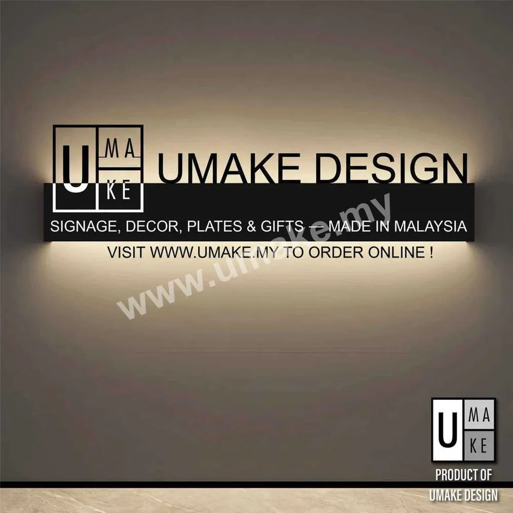 Custom LED Metal Business Signboard | Backlit Personalised Logo Sign