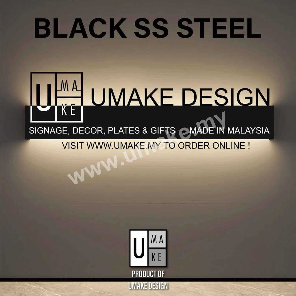 Custom LED Metal Business Signboard | Backlit Personalised Logo Sign view 2