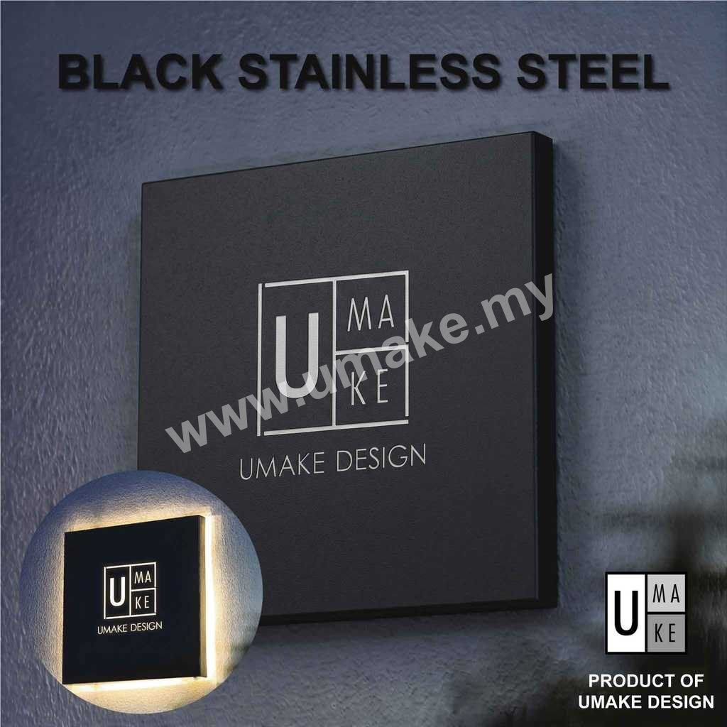 Stainless Steel Brushed LED Lightbox Signboard | Outdoor 3D Laser-Cut Shop Front Sign view 2