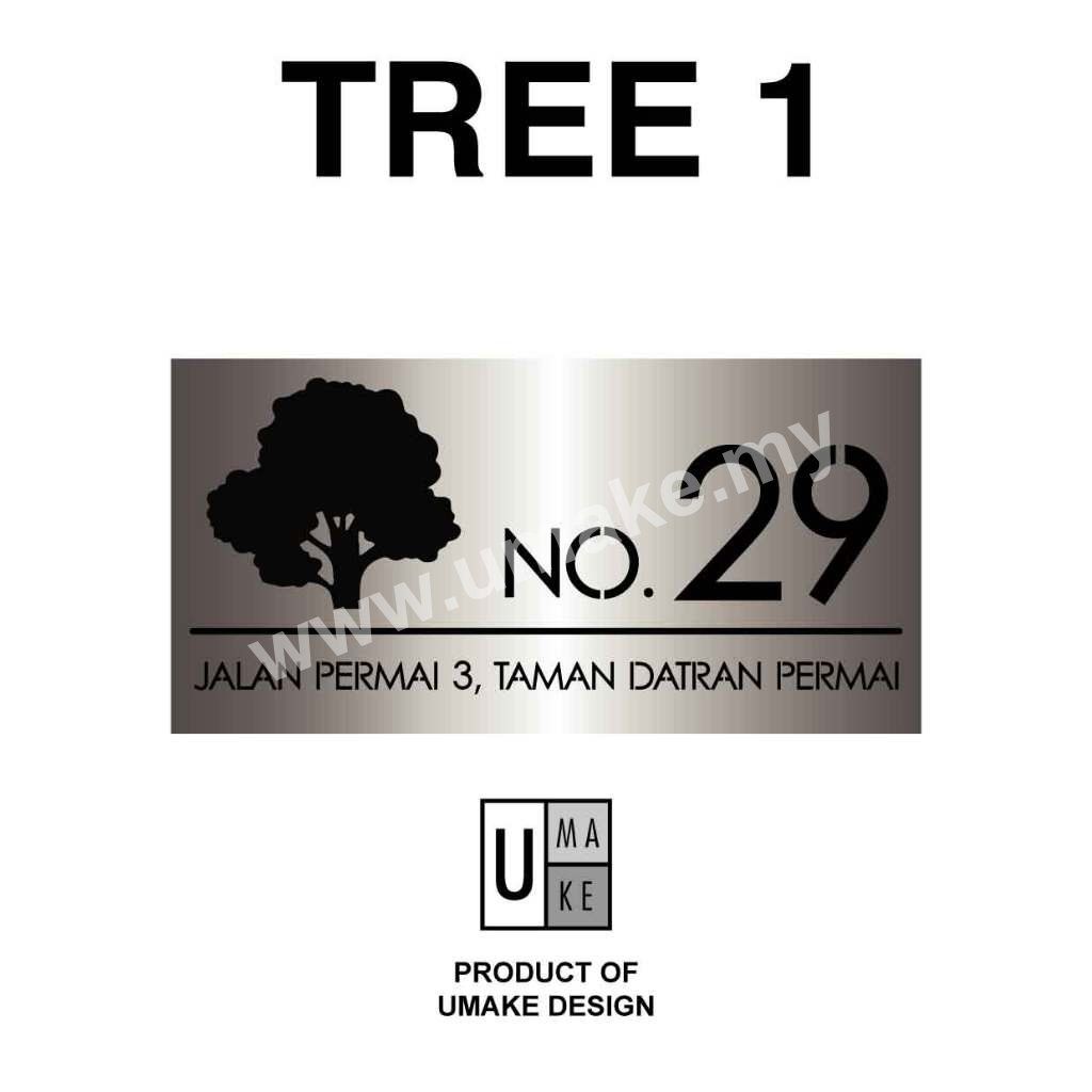 LED House Number Plate | 304 Stainless Steel Backlit Address Sign (Nombor Rumah LED)