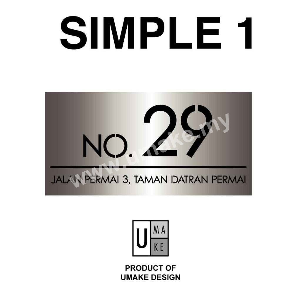 LED House Number Plate | 304 Stainless Steel Backlit Address Sign (Nombor Rumah LED) view 2