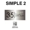 LED House Number Plate | 304 Stainless Steel Backlit Address Sign (Nombor Rumah LED) view 3