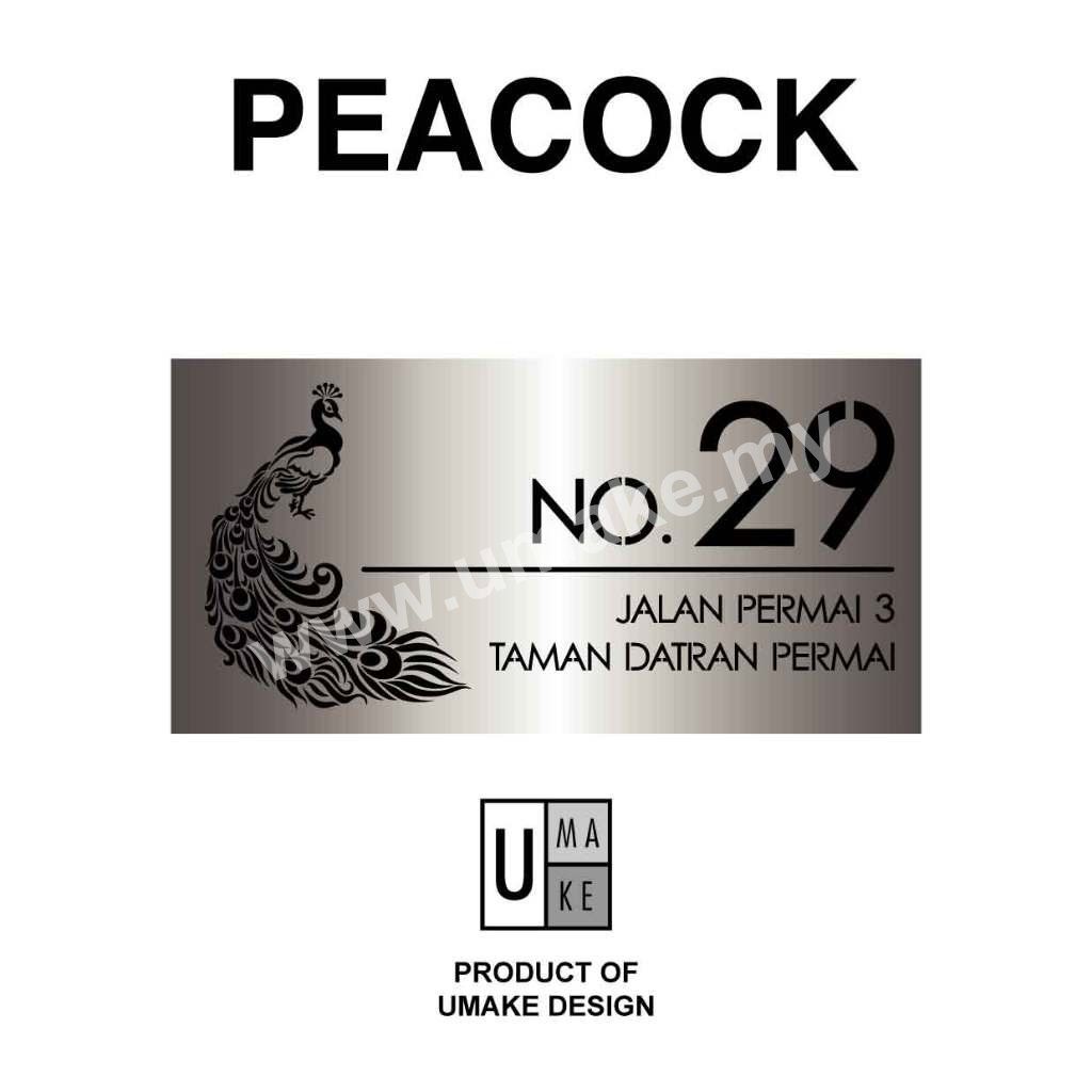 LED House Number Plate | 304 Stainless Steel Backlit Address Sign (Nombor Rumah LED)